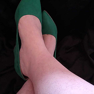 Sexy high heels in green gallery image