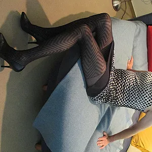Skirt and nylons gallery image