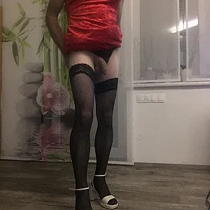 In red dress gallery image