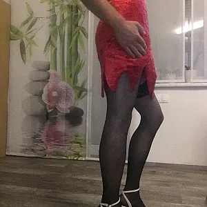 In red dress gallery image