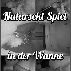 Natursekt Spiel in der Wanne Galeriebild