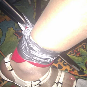 bounded myself dressed in nylons gallery image