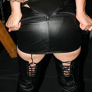 Bonnie in leather gallery image