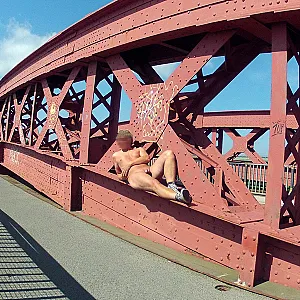 sunbath on the bridge gallery image