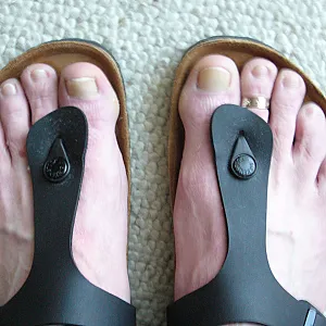 Birkenstock flipflops auch im Herbst Galeriebild
