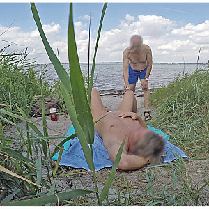 posing at the beach gallery image