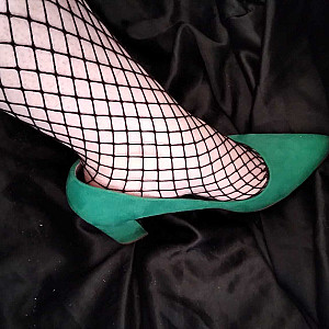 First image of WishGirl's Gallery - green sexy high heels