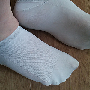 white sneaker socks gallery image