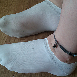 white sneaker socks gallery image