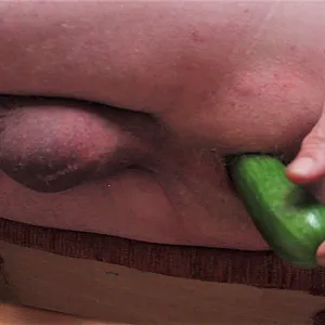 cucumber in ass gallery image