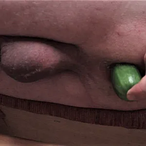 cucumber in ass gallery image