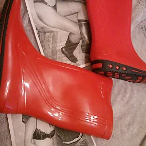 Rubberboots wanking first try gallery image