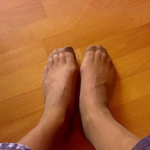 Füße in Nylons Galeriebild
