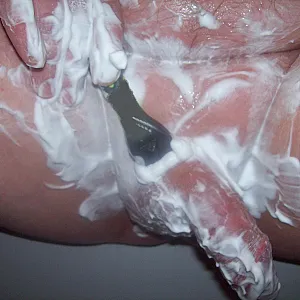 while shaving gallery image