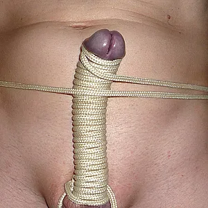 First image of maxyou69's Gallery - bounded balls and cock with a rope