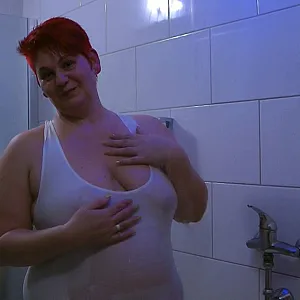 Transparent SWIMSUIT under the SHOWER gallery image
