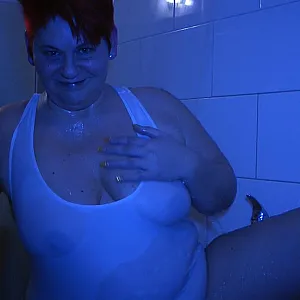 Transparent SWIMSUIT under the SHOWER gallery image