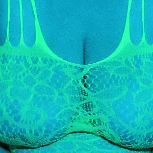 Grünen Leucht Catsuit Galeriebild