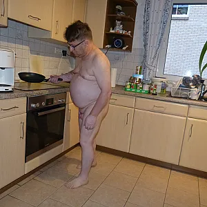 nude in grannys kitchen gallery image