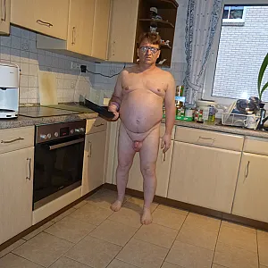 nude in grannys kitchen gallery image
