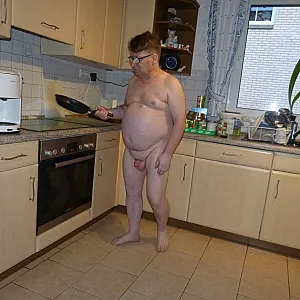 nude in grannys kitchen gallery image