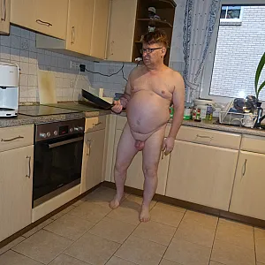 nude in grannys kitchen gallery image