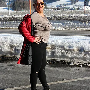 Gina White besucht die Steiermark im Schnee Galeriebild