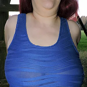 Geil in Strumpfhose auf der Hochstandleiter Galeriebild