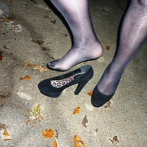 Outdoor, High Heels, Cum gallery image