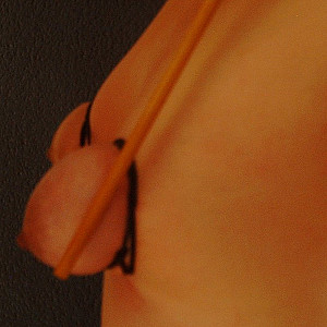 Tied tits treated with stick gallery image