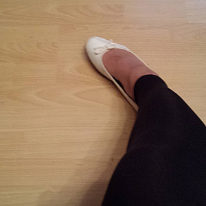 Ich in Leggins und Ballerina Galeriebild