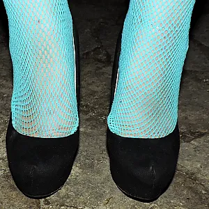 Netzoutfit, High Heels  und zeigegeil Galeriebild