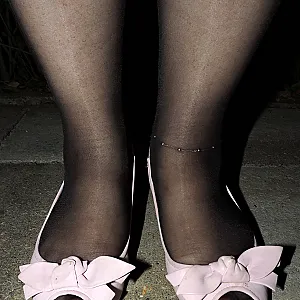 white bra and black nylons gallery image