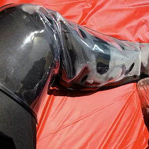 Transparente PVC Tight high boots Galeriebild
