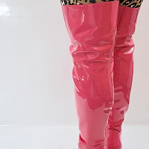 First image of Transcindy's Gallery - Pink tight high boots