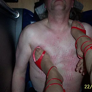Trampling with red heels gallery image