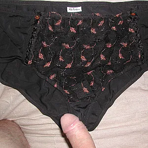 Wanking in Bra and slip gallery image