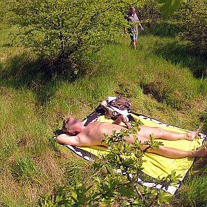 Sonnenbad auf der Liegewiese Galeriebild