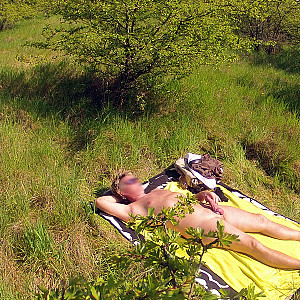 Sonnenbad auf der Liegewiese Galeriebild