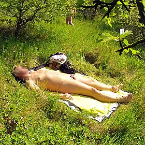Sonnenbad auf der Liegewiese Galeriebild