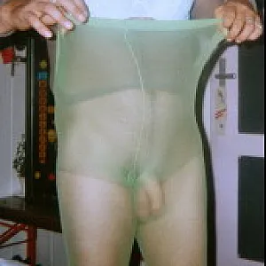 Green pantyhose fun gallery image