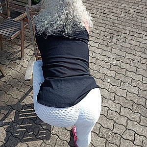 in white leggings gallery image