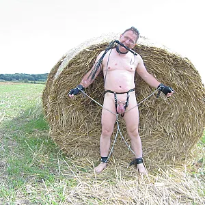 55Paul55 SM nackt auf dem  Feld Galeriebild