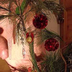 Weihnachtsdeko und Lichterkette Galeriebild