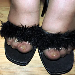 Sexy in Halbleggins und Nylons Galeriebild