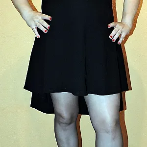 Titten und Nylonarsch sexy in schwarz Galeriebild