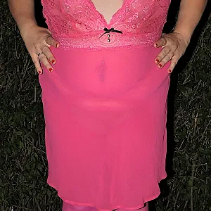 in pink with a analplug gallery image