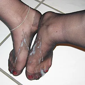 14cm Clear Plateau Heels und Nylonfüße Galeriebild