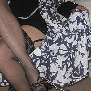 hoseman in stolen stockings Galeriebild