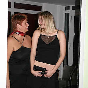 With blonde girlfriend ... gallery image